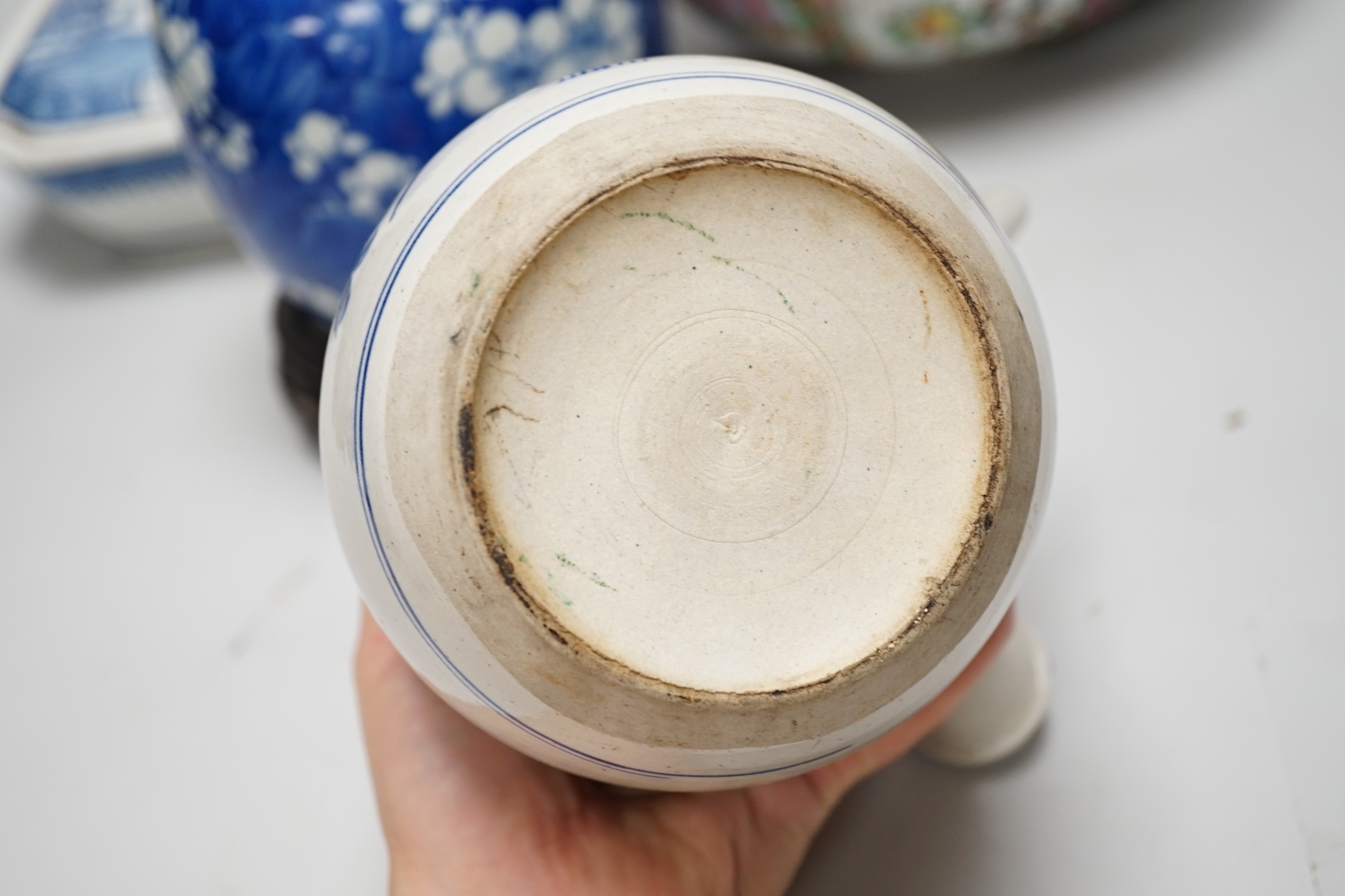 A group of various Chinese ceramics etc
